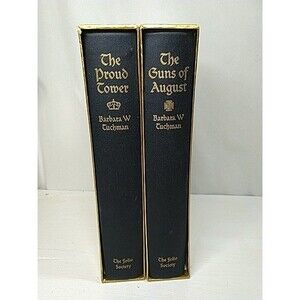 The Proud Tower & The Guns of August Barbara W Tuchman FOLIO SOCIETY Great War